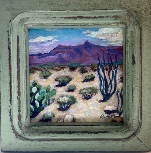 Big bend desert cactus - cactus, dipinto
